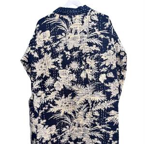 Printed Kantha Jacket for Women Handmade Cotton Indian Quilted <b>Robe</b> with Floral Pattern Long Winter <b>Coat</b> - Product Image 5