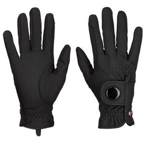Men's Genuine Leather Riding Gloves Solid Color Regular Fit <b>Equestrian</b> Accessories 2026 - Product Image 3