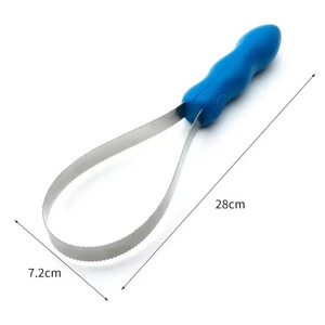 Grattoir à poils de cheval en acier inoxydable dentelé, brosse de toilettage efficace pour enlever les poils d'animaux pour chevaux, chiens et bétail - Product Image 4