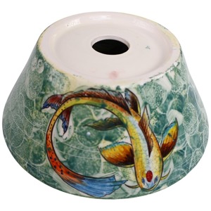 Lavabo de Cerámica Contemporáneo y Económico con Superficie Brillante Resistente a los Arañazos y Fácil de Limpiar para Baño - Product Image 3