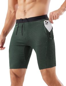 Wholesale OEM Custom Logo <b>Men's</b> Performance <b>Compression</b> Workout <b>Shorts</b> Tight Gym Athletic Biker <b>Shorts</b> Drawstring Knitted Casual - Product Image 4