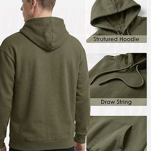 Custom <b>Mens</b> Womens Fleece Hoodie Midweight Hooded Sweatshirt Cotton Polyester <b>Pullover</b> with Kangaroo Pocket Premium Fabric Clean - Product Image 3