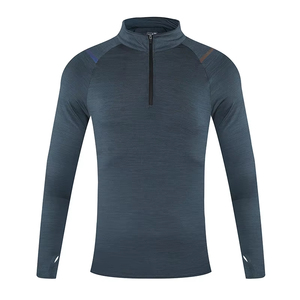 Camiseta Deportiva de Manga Larga con Media Cremallera para Hombre y Mujer, Protección UV, Color Sólido, Secado Rápido, Flexible y Cómoda para Gimnasio - Product Image 6