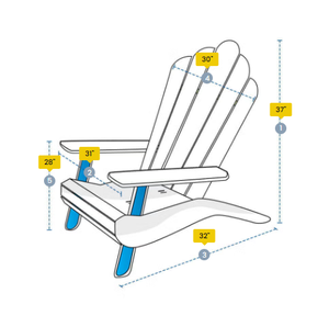 ผ้าคลุมเก้าอี้ Adirondack แบบสั่งทำ ผ้าคลุมเบาะ HDT Y จากเวียดนาม กันน้ำ ทนรังสียูวี กันฝุ่น สีเบจ - Product Image 1