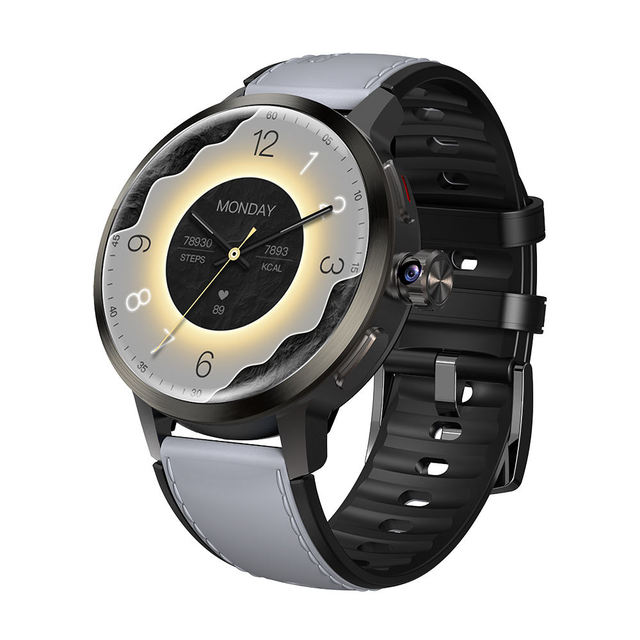 Factory 1520mAh Large Battery DM82 4G SIM Card Android 1.75inch AMOLED Screen HD Rotating Camera Video Call Phone Smartwatch