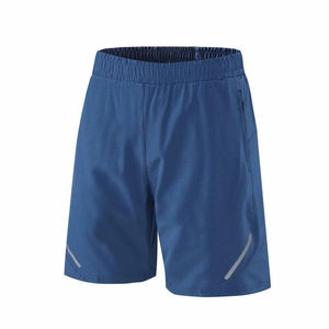 Shorts Bermuda Homme Bleu Uni Séchage Rapide Taille Élastique Décontracté en Polyester Tissé Taille Mi-Haute avec Poches - Product Image 6
