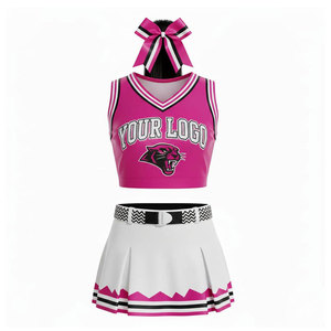 Uniformes de Animadoras para Mujer al por Mayor, Conjuntos Personalizables con Sublimación, 100% Poliéster, Cómodos y Transpirables - Product Image 1