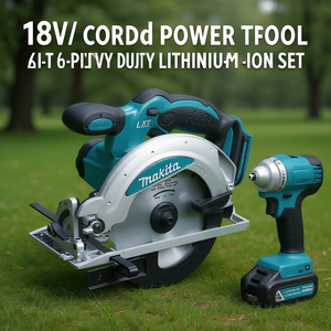 18V Cordless Power <b>Tool</b> Combo Kit 6-Piece Heavy Duty Lithium Ion <b>Set</b> - Product Image 3