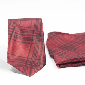 Cravate en polyester à motif écossais pour homme, collection 2026, idéale pour cadeau promotionnel d'affaires - Product Image 3