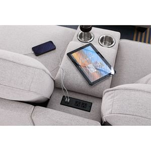 Divano Componibile Sam per Soggiorno con Pouf - Product Image 5