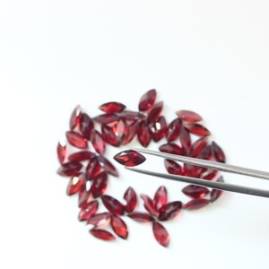4x8mm Natural Garnet Marquise Cut Faceted Loose Gemstone High Quality Calibrated Garnet <b>Stone</b> <b>Beads</b> For Jewelry Making Wholesale - Product Image 4