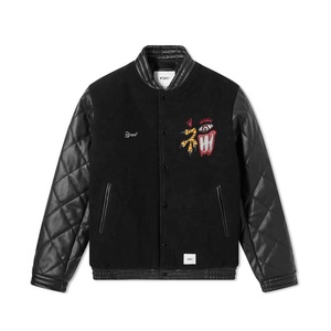 เสื้อแจ็คเก็ตเบสบอลสไตล์วาร์ซิตี้ลำลองสำหรับผู้ชาย  ตกแต่งด้วยผ้าเชนิลล์  บุขนแกะ  ปักลาย  ดีไซน์ทันสมัย  แฟชั่นกีฬา  ขนาดใหญ่พิเศษสำหรับฤดูหนาว  ปรับแต่งได้ - Product Image 1