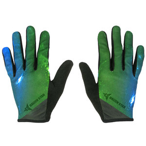Gants de course Daizen Star à doigts entiers, rayés, antidérapants, respirants, en nylon, fermeture auto-agrippante, unisexes, pour le cyclisme et les activités de plein air - Product Image 3