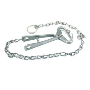 Stainless Steel Cow Nose Pliers with <b>Chain</b> <b>Heavy</b> <b>Duty</b> Cattle Bull Nose Lead Pulling Farm Ranch Livestock Handling Veterinary Use - Product Image 3