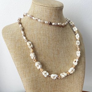 Collier de perles de coquillages, accessoire de mode plage, excellente qualité, colliers de coquillages naturels - Product Image 2