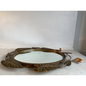 Vintage Look Luxury Metal Wall Mirror for Living Room Golden Polished Metal Mirror <b>Frame</b> at <b>Cheap</b> Price From Indian Supplier - Product Image 4