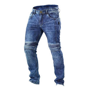 Pantalones Vaqueros de Protección Estilo Motero Hechos a Medida para Hombre, Pantalones de Motociclismo Profesionales para Carreras, Vaqueros Negros Reforzados - Product Image 1