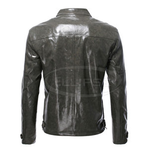 Veste d'hiver en cuir pour homme, nouvelle mode, vente en gros, coupe-vent, imperméable, respirante, en toile, fabriquée au Pakistan - Product Image 2