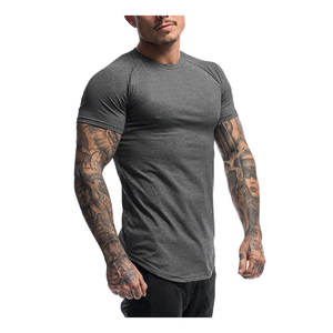 T-shirts pour hommes 100% coton, coupe décontractée, col rond, couleur unie, style sport, coupe régulière - Product Image 2