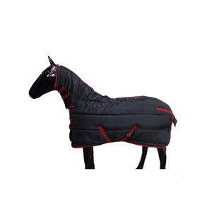 Couverture d'hiver pour cheval en nylon imperméable, protection contre toutes les intempéries avec couvre-cou - Product Image 1