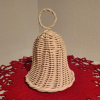Neues Design Glocken Rattan Weihnachts baum Dekorationen Luxus Noel hängende Ornamente Großhandel Feiertage Dekor