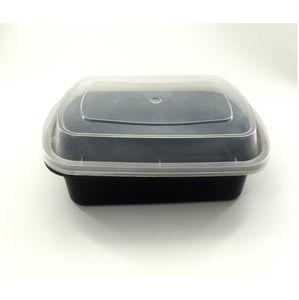 กล่องพลาสติกสีดำทรงสี่เหลี่ยมผืนผ้าแบบใช้แล้วทิ้งภาชนะใส่อาหารเทคนิคการฉีดที่เป็นมิตรกับสิ่งแวดล้อมสำหรับบรรจุอาหารในเวียดนาม - Product Image 4