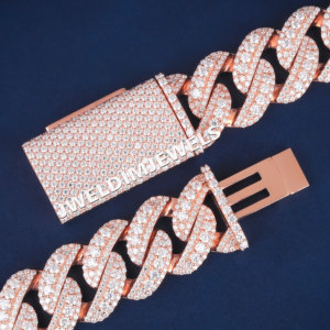 Cadena cubana de plata 925 con diamantes grandes y lujosos, la más vendida, para hombre y mujer, con moissanita D VVS - Product Image 5