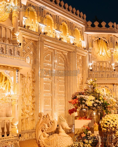 Scène de mariage de luxe en fibre, thème blanc, nouvelle collection Shobha Jain Impex, pour utilisation en extérieur - Product Image 3