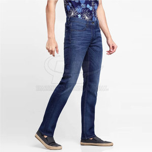 Custom Design Your Own Straight Lightweight Casual Mid-Rise Slim Fit Men's <b>Jeans</b>-Hot Sale Customizable 100% Cotton - Product Image 2