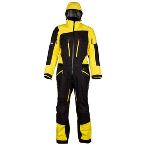Custom <b>Retro</b> Rainbow Stripe One Piece <b>Ski</b> <b>Suit</b> <b>Men</b> Women Waterproof 10,000mm Windproof PP Cotton Filled ZIP Collar Snowsuit - Product Image 4