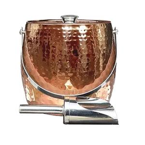 Seau en cuivre traditionnel de qualité supérieure fait à la main pour la cuisine, l'extérieur et la salle de bain - Style camouflage écologique et économique - Product Image 4