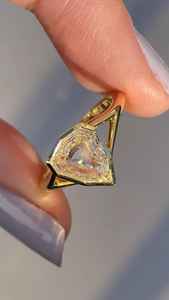 Anillo de compromiso elegante con diamante de corte escudo de 3.02 quilates cultivado en laboratorio para mujer, anillo de propuesta de matrimonio de oro macizo de 14 quilates para amantes - Product Image 5