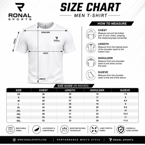 เสื้อยืดแขนสั้นสีขาวสำหรับผู้ชาย RONAL SPORTS ทรงปกติ คอกลม สวมใส่สบาย ระบายอากาศได้ดี ผลิตจากผ้าเจอร์ซีย์คอตตอน พิมพ์ลายโลโก้ด้านหลัง ราคาสุดคุ้ม - Product Image 6