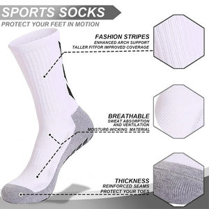 Chaussettes de sport athlétiques personnalisables Lifestyle Performance avec grip en silicone léger pour programmes de personnalisation de logo - Product Image 3