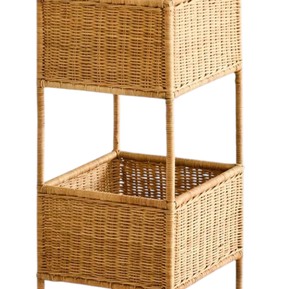 Traditional Hand Woven Rattan <b>Shelving</b> Beautiful Nursery <b>Storage</b> Solution Practical <b>Box</b> Display Shelf Home Accent Furniture - Product Image 4