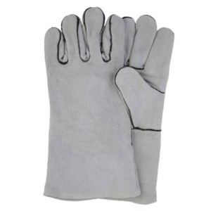 Gants de soudage en cuir de vachette pleine fleur de qualité supérieure, résistants à la chaleur, avec manchette de sécurité pour la protection des mains et les soins personnels - Product Image 1