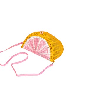 Panier de rangement en rotin de haute qualité pour fruits, boîte cadeau créative en osier rose et bac de rangement ludique d'été pour enfants - Product Image 3