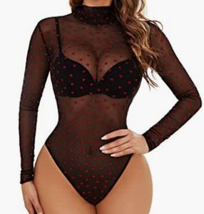 Women Streetwear Canvas Solid Long Sleeve Black Tummy <b>Control</b> Shapewear <b>Bodysuit</b> Sexy Breathable Eco-Friendly - Product Image 1