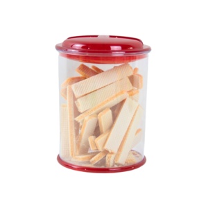 Best Selling Round <b>Airtight</b> Plastic PET Sugar <b>Jar</b> Party Food and Flour Storage Container - Product Image 2