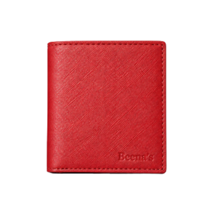 Mens Vintage Saffiano <b>Genuine</b> <b>Leather</b> Foldable Bifold <b>Wallet</b> with Polyester Lining Short Size for Daily Use - Product Image 1