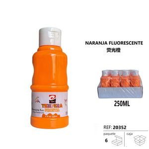 Témpera Naranja Fluorescente para Papel, Color Naranja Fluorescente Acuarela - Product Image 1