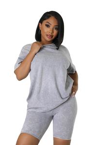 Ensembles 2 pièces pour femmes T-shirts décontractés et costume d'entraînement court Ensembles courts pour femmes Ensemble deux pièces shorts pour femmes - Product Image 3