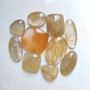 Wholesale High Quality Loose <b>Quartz</b> Gemstone <b>Golden</b> <b>Rutile</b> Crystal for Jewelry Making Natural <b>Quartz</b> Handmade Crystal - Product Image 1