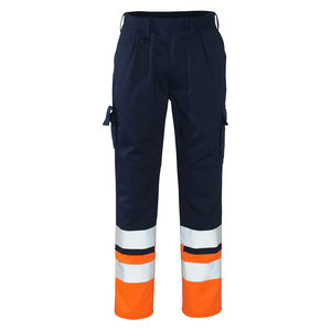 Men's High Quality 100% Cotton Reflective Safety <b>Cargo</b> <b>Work</b> <b>Pants</b> Protective Workwear Construction Workers Trouser - Product Image 1
