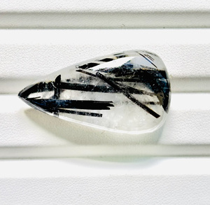 Cuarzo Rutilado Negro Natural de Alta Calidad, Cabujón de Formas Mixtas, Piedra Preciosa Semipreciosa para Joyería - Product Image 4