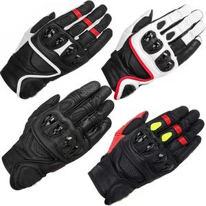 Guantes de Motocicleta de Cuero de Alta Calidad, Unisex, Servicio OEM, Antideslizantes, Guantes de Carreras, Diseño de Logotipo Personalizado - Product Image 4