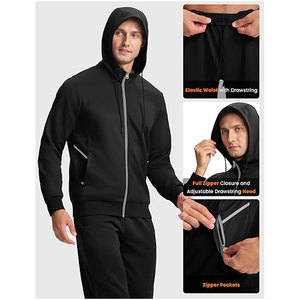 Chándal Deportivo Personalizado de Última Moda, Casual, Sólido, Ajustado, Reversible y Transpirable para Hombre, Venta al Por Mayor, Impresión por Sublimación - Product Image 4