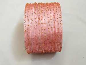 Bracelets en verre goutte de pluie de qualité supérieure pour filles - Texture transparente à pois dorés, style unique, disponibles en 25 couleurs, qualité supérieure - Product Image 3