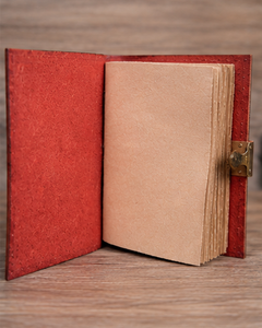Vintage PU Leather Wolf Moon Journal with Metal Lock | Embossed Handmade Style <b>Diary</b> Notebook for Writing Gift - Product Image 3