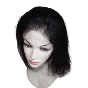 Perruque bob en cheveux humains de qualité supérieure, 8 pouces, avec fermeture en dentelle 4x4, style lisse, disponible en plusieurs couleurs - Product Image 4